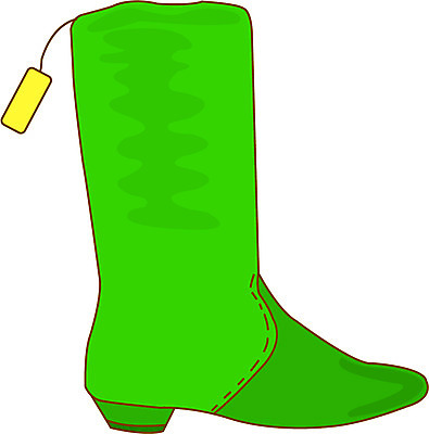 EPS 잡화 컬러 신발 일러스트 부츠 사람없음 연두색 쇼핑 한개 꼬리표 오브젝트 가격표 가죽부츠 국내일러스트 1 초록색 라벨 파일형식 벡터