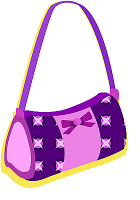 EPS 잡화 리본 컬러 가방 일러스트 사람없음 한개 보라색 핸드백 오브젝트 여성용 숄더백 국내일러스트 1 파일형식 벡터