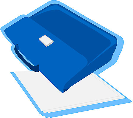 EPS 잡화 종이 컬러 서류가방 가방 일러스트 사람없음 파란색 사무용품 문서 국내일러스트 문구용품 파일형식 벡터