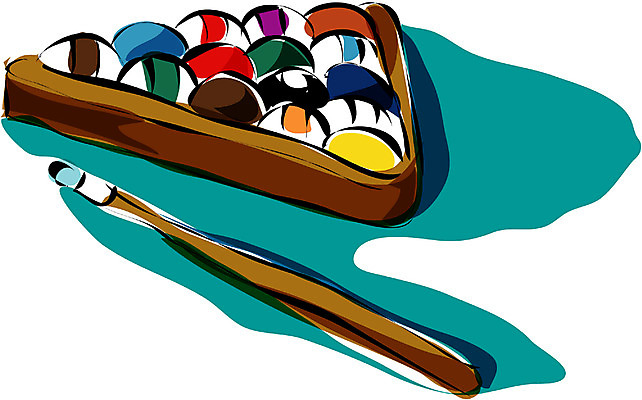 EPS 스포츠용품 일러스트 공 레저 사람없음 레포츠 게임 당구 포켓볼 오브젝트 큐 당구공 당구채 국내일러스트 스포츠 놀이 구기 당구용품 파일형식 벡터