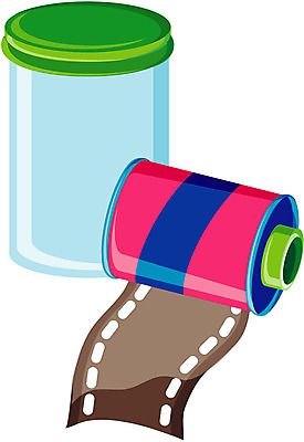 EPS 일러스트 사람없음 필름 오브젝트 롤 사진필름 필름사진 필름통 국내일러스트 파일형식 벡터