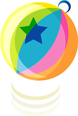 EPS 별 여행 생활용품 일러스트 공 휴가 사람없음 컬러풀 한개 놀이용품 비치볼 오브젝트 해수욕 국내일러스트 자연요소 1 컬러 바캉스용품 파일형식 벡터