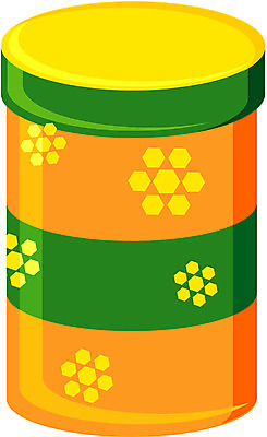 EPS 컬러 생활용품 꽃무늬 일러스트 통 사람없음 초록색 한개 노란색 병 오브젝트 정리용소품 국내일러스트 1 식기 꽃 무늬 파일형식 벡터