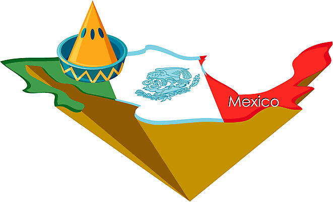 EPS 문자 모자 해외 알파벳 영어 잡화 나라 외국문화 지도 북아메리카 일러스트 멕시코 아메리카 사람없음 세계 국기 어메리카 지명 국내일러스트 문화 대륙 파일형식 벡터