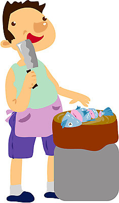 EPS 전신 클립아트 직업 남자 중년 일러스트 도마 어류 한명 서기 사람 20대 성인 판매 앞치마 칼 상인 아저씨 장사 손질 생선가게 생선장수 남자만 남자한명만 성인남자만 성인만 국내일러스트 1 모션 주방용품 청년 상점 수중동물 상업 파일형식 벡터 장수_직업