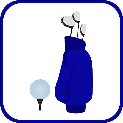 EPS 아이콘 스포츠용품 컬러 골프 공 레저용품 골프공 골프용품 골프클럽 사람없음 파란색 골프채 골프가방 오브젝트 클럽 티샷 2D아이콘 스포츠 가방 레저 구기 파일형식 벡터
