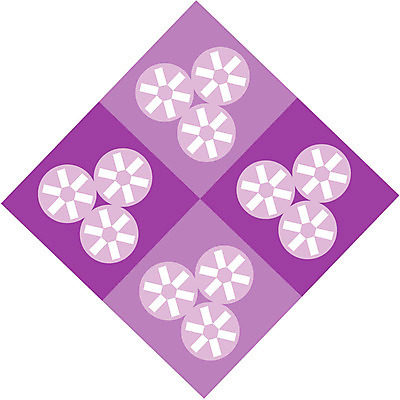 EPS 클립아트 문양 디자인 컬러 백그라운드 무늬 꽃무늬 패턴 일러스트 사람없음 사각형 보라색 원형 도형문양 마름모 국내일러스트 도형 꽃 파일형식 벡터