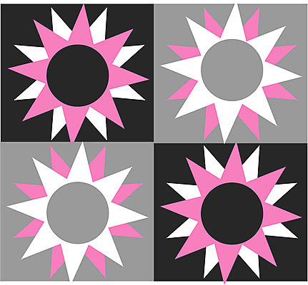 EPS 클립아트 문양 디자인 분홍색 컬러 백그라운드 무늬 패턴 일러스트 사람없음 태양 사각형 회색 도형문양 자연문양 해모양 국내일러스트 자연요소 모양 도형 자연 파일형식 벡터