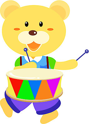 EPS 전신 클립아트 동물 척추동물 캐릭터 한마리 육지동물 악기 음악 동물캐릭터 연주 일러스트 포유류 타악기 서기 들기 사람없음 장난감 곰인형 북 곰캐릭터 드럼 매기 북채 작은북 일러캐릭터 1 인형 곰 모션 문화예술 파일형식 벡터