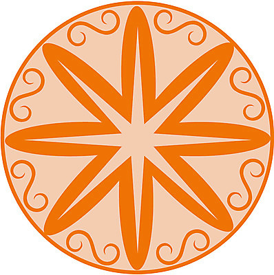 EPS 클립아트 문양 디자인 별 컬러 백그라운드 무늬 패턴 일러스트 사람없음 주황색 도형문양 국내일러스트 자연요소 도형 파일형식 벡터