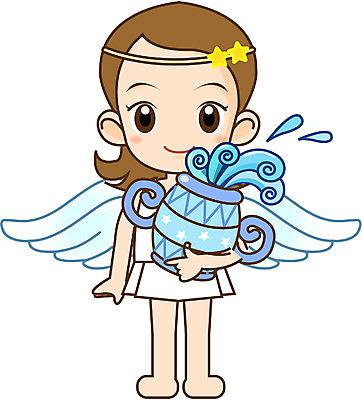 EPS 전신 클립아트 여자 별 어린이 날개 일러스트 상상 천사 한명 서기 들기 사람 소녀 20대 성인 별자리 운세 물병 물병자리 여자만 여자한명만 국내일러스트 자연요소 1 모션 청년 물통 파일형식 벡터