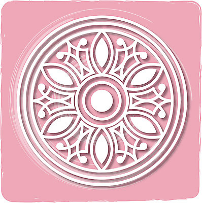 EPS 클립아트 한국문화 한국전통 전통 문양 디자인 분홍색 컬러 백그라운드 무늬 꽃무늬 패턴 일러스트 한국 사람없음 전통무늬 전통문양 사각형 원형 와당문양 국내일러스트 도형 동양문화 꽃 아시아 파일형식 벡터