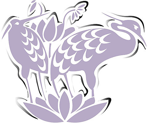 EPS 클립아트 동물 한국문화 한국전통 문양 디자인 꽃 컬러 백그라운드 두마리 무늬 꽃무늬 패턴 일러스트 조류 한국 사람없음 전통무늬 전통문양 보라색 학 동물문양 국내일러스트 식물 동양문화 전통 아시아 2 파일형식 벡터