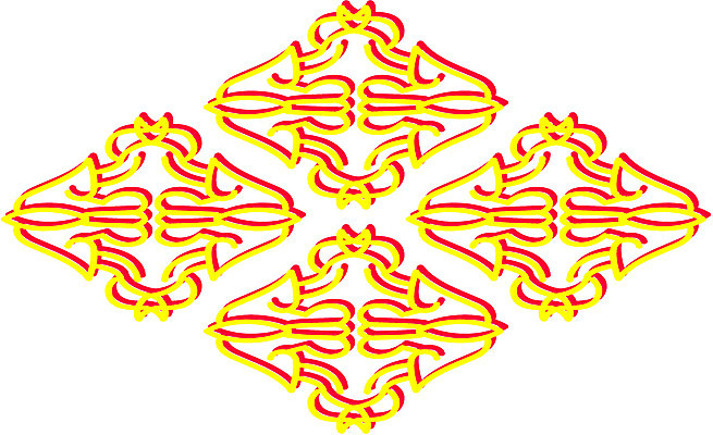 EPS 클립아트 문양 디자인 줄기 컬러 백그라운드 무늬 패턴 일러스트 식물문양 사람없음 노란색 전통문양 덩굴 국내일러스트 식물 전통 파일형식 벡터