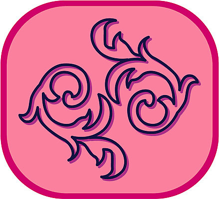 EPS 클립아트 문양 디자인 줄기 분홍색 컬러 백그라운드 무늬 패턴 일러스트 식물문양 사람없음 전통문양 덩굴 국내일러스트 식물 전통 파일형식 벡터