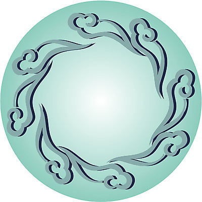 EPS 클립아트 구름 한국문화 한국전통 문양 디자인 컬러 백그라운드 무늬 패턴 일러스트 한국 사람없음 전통무늬 전통문양 원형 민트 자연문양 국내일러스트 자연요소 도형 동양문화 전통 아시아 자연 허브 파일형식 벡터