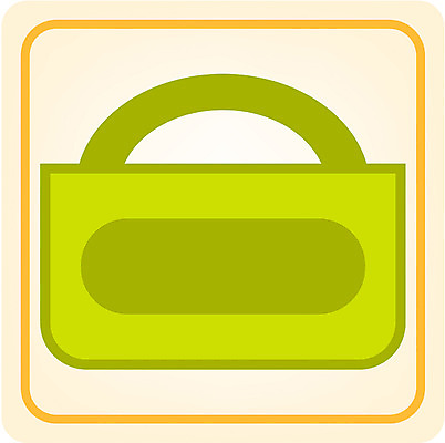 EPS 아이콘 잡화 컬러 가방 사람없음 연두색 한개 노란색 사각형 핸드백 오브젝트 토트백 2D아이콘 도형 1 초록색 파일형식 벡터