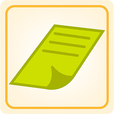 EPS 아이콘 종이 컬러 문구용품 사람없음 연두색 노란색 편지지 문서 한장 낱장 2D아이콘 1 초록색 편지 오브젝트 파일형식 벡터