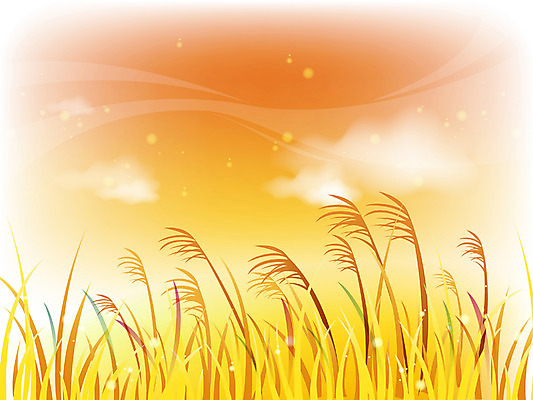 EPS 주간 사계절 계절 백그라운드 일러스트 자연 하늘 갈대 풍경 초원 사람없음 야외 가을 가을배경 국내일러스트 자연요소 식물 생태계 파일형식 벡터 가을_계절