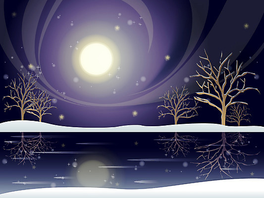 EPS 나무 사계절 계절 백그라운드 겨울 일러스트 자연 하늘 여러그루 풍경 초원 사람없음 야외 강 달 눈 야간 겨울배경 국내일러스트 자연요소 식물 다수 날씨 생태계 파일형식 벡터