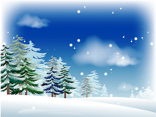 EPS 주간 나무 사계절 계절 백그라운드 겨울 일러스트 자연 하늘 여러그루 풍경 초원 사람없음 야외 눈 겨울배경 국내일러스트 자연요소 식물 다수 날씨 생태계 파일형식 벡터