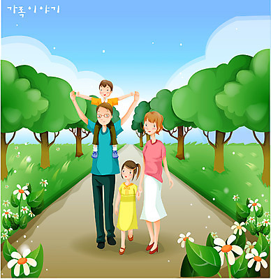 EPS 주간 공원 공공시설 여자 남자 딸 아들 일러스트 가족 엄마 휴가 사랑 가족애 사람 여러명 취미 야외 라이프 부모 봄 산책 산책로 아빠 가로수 국내일러스트 자연요소 계절 감정 길 다수 관계 휴식 생활 시설 파일형식 벡터