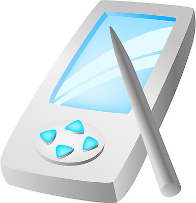 EPS 하늘색 일러스트 사람없음 노트북 전자제품 통신기기 회색 휴대용 오브젝트 PDA 국내일러스트 컬러 통신 파란색 기계 파일형식 벡터