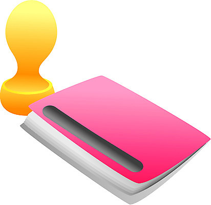 EPS 분홍색 컬러 일러스트 사람없음 도장 노란색 저축 오브젝트 은행 통장 계좌 국내일러스트 금융 파일형식 벡터