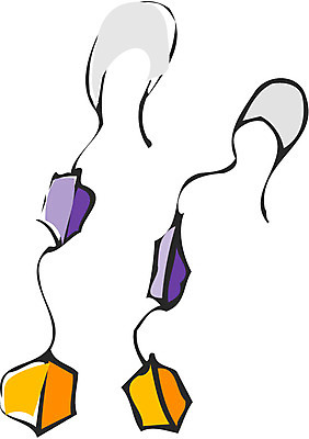 EPS 커플 잡화 한쌍 일러스트 장신구 사람없음 세트 귀걸이 두개 보석 국내일러스트 2 관계 광석 파일형식 벡터