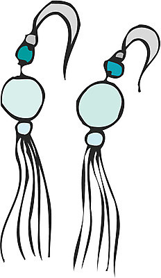 EPS 커플 잡화 한쌍 일러스트 장신구 사람없음 세트 귀걸이 두개 보석 국내일러스트 2 관계 광석 파일형식 벡터