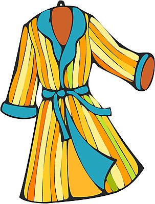 EPS 옷 상의 일러스트 사람없음 한개 줄무늬 가운 목욕가운 국내일러스트 1 무늬 파일형식 벡터