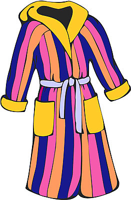 EPS 옷 상의 일러스트 사람없음 한개 줄무늬 가운 목욕가운 국내일러스트 1 무늬 파일형식 벡터