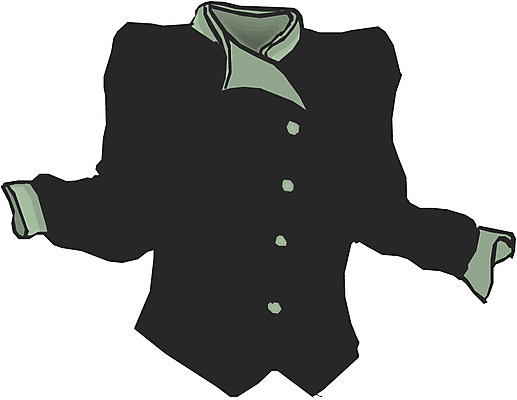 EPS 옷 여자 컬러 상의 유니폼 일러스트 사람없음 한개 검은색 재킷 여성용 여자만 국내일러스트 1 사람 외투 파일형식 벡터