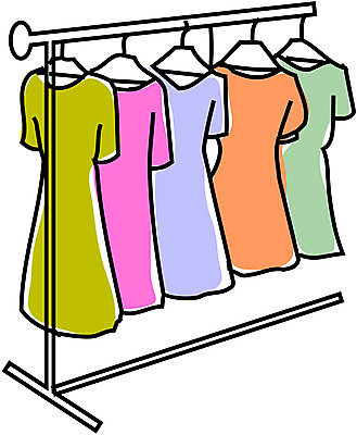 EPS 드레스 옷 원피스 일러스트 사람없음 치마 판매 전시 옷걸이 여성복 진열장 국내일러스트 하의 파일형식 벡터