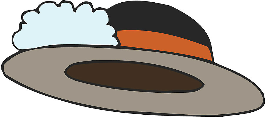 EPS 모자 잡화 옷 일러스트 사람없음 한개 중절모 오브젝트 클로슈 국내일러스트 모자_잡화 1 파일형식 벡터