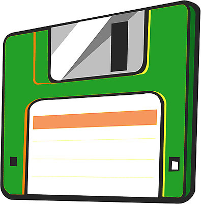 EPS 컬러 일러스트 사람없음 초록색 한개 컴퓨터용품 사무용품 플로피디스크 오브젝트 저장장치 국내일러스트 1 문구용품 파일형식 벡터