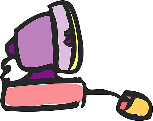 일러스트 사람없음 컴퓨터 모니터 마우스 오브젝트 국내일러스트 전자제품 컴퓨터용품