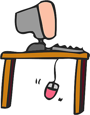 EPS 일러스트 사람없음 컴퓨터 모니터 키보드 마우스 책상 오브젝트 국내일러스트 가구 전자제품 컴퓨터용품 파일형식 벡터