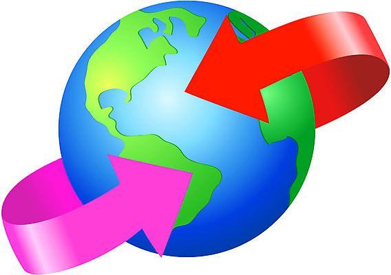 EPS 산업 화살표 지구 일러스트 사람없음 세계 글로벌 우주 순환 지구촌 국내일러스트 모션 파일형식 벡터