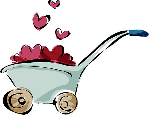 EPS 감정 육상교통 교통수단 일러스트 사랑 사람없음 수레 운송업 하트 배송 전달 전송 국내일러스트 모양 산업 교통 카트 파일형식 벡터