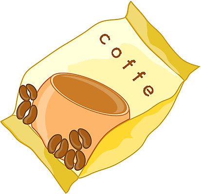 EPS 문자 알파벳 영어 커피 음식 일러스트 봉투 사람없음 원두 한봉지 국내일러스트 1 음료 파일형식 벡터