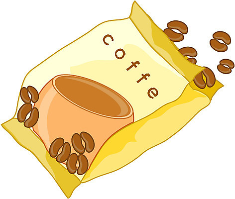 EPS 문자 알파벳 영어 커피 음식 일러스트 봉투 사람없음 원두 오픈 한봉지 국내일러스트 1 음료 파일형식 벡터