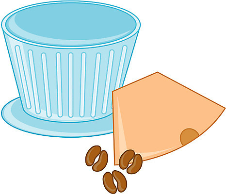 EPS 커피 음식 컬러 하늘색 일러스트 사람없음 전자제품 갈색 주황색 가전제품 원두 채망 커피메이커 그라인더 거름종이 국내일러스트 종이 음료 주방용품 파란색 커피용품 파일형식 벡터