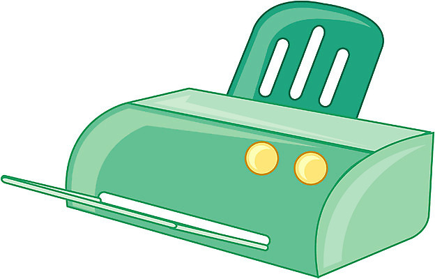 EPS 컬러 일러스트 사람없음 초록색 한개 사무용품 기계 인쇄기 오브젝트 인쇄장치 출력기 출력장치 국내일러스트 1 문구용품 전자제품 장비 파일형식 벡터