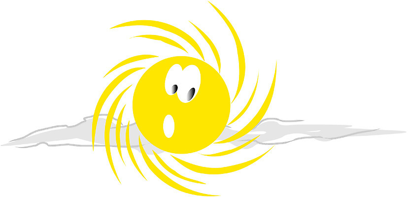 EPS 자연요소 클립아트 구름 캐릭터 컬러 일러스트 자연 하늘 날씨 표정 사람없음 태양 노란색 맑음 놀람 일러캐릭터 감정 생태계 파일형식 벡터