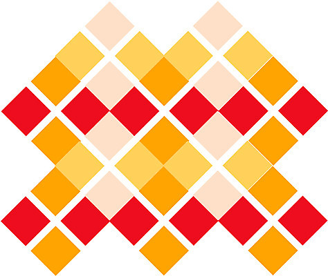 EPS 클립아트 문양 디자인 컬러 백그라운드 무늬 패턴 일러스트 사람없음 빨간색 노란색 사각형 도형문양 정사각형 마름모 타일모양 국내일러스트 모양 도형 파일형식 벡터