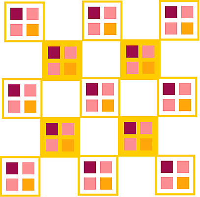 EPS 클립아트 문양 디자인 분홍색 컬러 백그라운드 무늬 패턴 일러스트 사람없음 노란색 사각형 자주색 도형문양 정사각형 타일모양 국내일러스트 모양 도형 파일형식 벡터