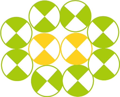 EPS 클립아트 문양 디자인 컬러 백그라운드 무늬 패턴 일러스트 사람없음 연두색 노란색 원형 국내일러스트 도형 초록색 파일형식 벡터