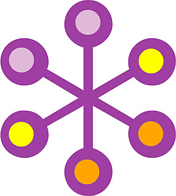 EPS 클립아트 문양 디자인 컬러 백그라운드 무늬 일러스트 사람없음 노란색 보라색 주황색 눈송이 방사형 국내일러스트 눈_날씨 파일형식 벡터