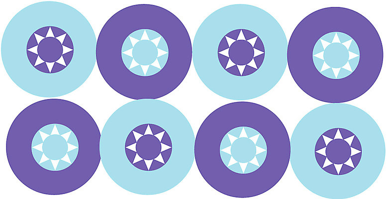 EPS 클립아트 문양 디자인 컬러 하늘색 백그라운드 무늬 패턴 일러스트 사람없음 보라색 원형 톱니바퀴 국내일러스트 도형 파란색 파일형식 벡터